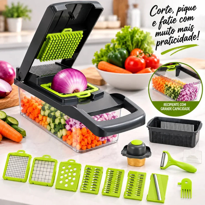 16-in-1 Vegetable Chopper – Multi-Function Slicer & Dicer